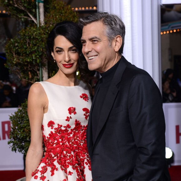 George Clooney, Amal Alamuddin - Première du film "Hail, Caesar!" au Regency Village Theatre à Westwood le 1er février 2016.