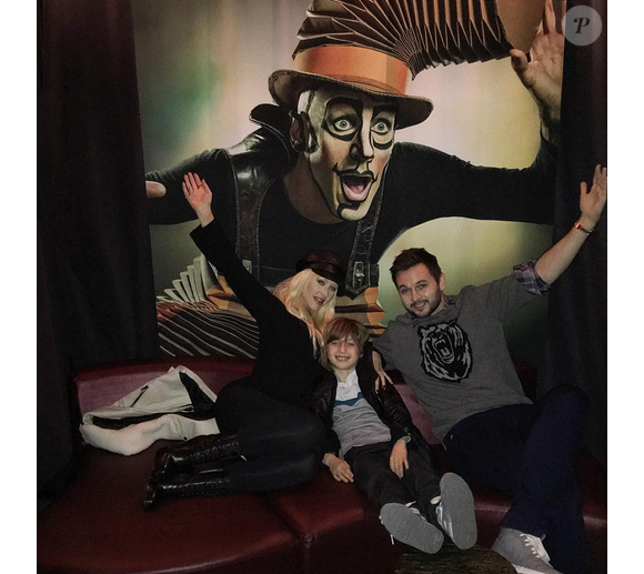 Christina Aguilera, son fils Max et son fiancé Matt Rutler. Photo publiée sur le compte Instagram de Xtina, au mois de janvier 2016.