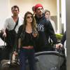 Audrine Patridge et son compagnon Corey Bohan arrivent a l'aeroport LA de Los Angeles. Le 5 janvier 2013