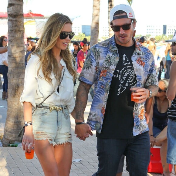 Audrina Patridge et son petit ami Corey Bohan assistent au RedBull flugtad a Miami le 3 Novembre 2012.