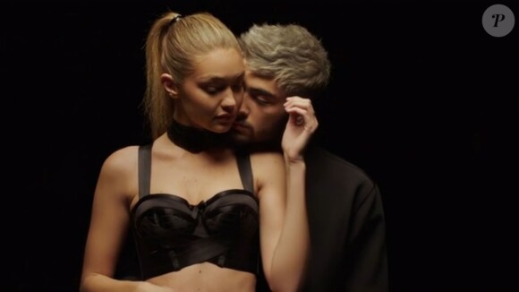 Captures d'écran du nouveau clip de Zayn qui a tourné avec sa compagne Gigi Hadid le 30 janvier 2016.