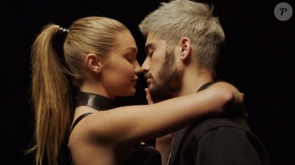 Captures d'écran du nouveau clip de Zayn qui a tourné avec sa compagne Gigi Hadid le 30 janvier 2016.