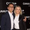Maxime Saada (Directeur General du Groupe Canal+) et sa femme - Soirée des animateurs du Groupe Canal+ au Manko à Paris. Le 3 février 2016