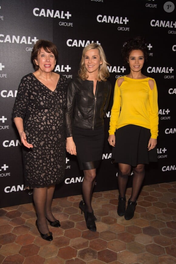 Roselyne Bachelot, Laurence Ferrari et Aïda Touihri - Soirée des animateurs du Groupe Canal+ au Manko à Paris. Le 3 février 2016
