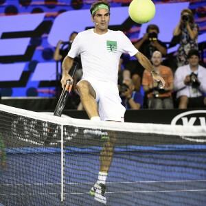 Roger Federer lors du Kid's Day, le 16 janvier 2016 à Melbourne