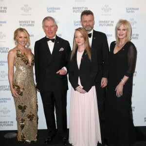 Kylie Minogue, le prince Charles, Laura Tombs, Hugh Dennis et Joanna Lumley - Gala du  Prince's Trust Invest in Futures à Londres le 4 février 2016.