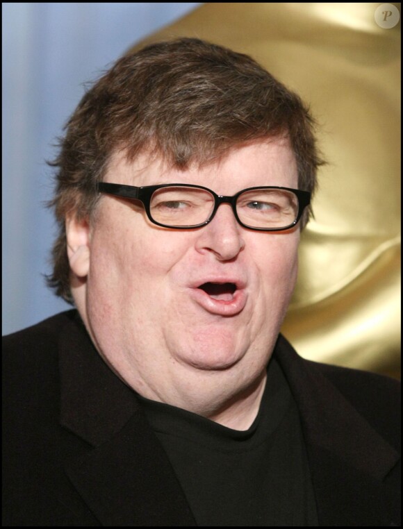 Michael Moore aux Oscars 2008.