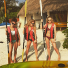 Perrie Edwards a publié une photo d'elle en vacances avec les Little Mix sur sa page Instagram, au mois de janvier 2016.
