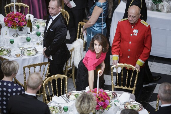 La princesse Marie de Danemark lors d'une soirée de gala au palais de Fredensborg avec les représentants de l'industrie touristique le 10 novembre 2015.