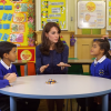 Kate Middleton, duchesse de Cambridge, a discuté avec quatre enfants auxquels Place2Be, dont elle est la marraine, est venue en aide dans le cadre d'une vidéo promouvant la Semaine de la santé mentale des enfants (8-14 février 2016).