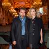 Clovis Cornillac et sa femme Lilou Fogli lors de la 21e cérémonie des Lauriers de la radio et de la télévision à l'Hôtel de Ville de Paris le 8 février 2016
