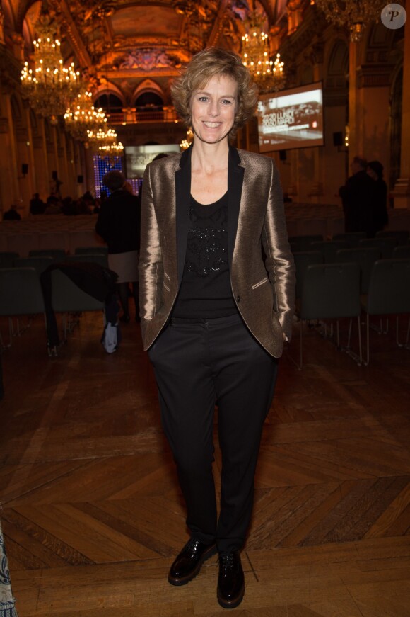 Anne Richard lors de la 21e cérémonie des Lauriers de la radio et de la télévision à l'Hôtel de Ville de Paris le 8 février 2016