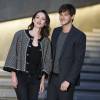 Gaspard Ulliel et sa compagne Gaëlle Pietri - Photocall du défilé Chanel Croisière "Paris-Séoul" au Dongdaemun Design Plaza de Séoul le 4 mai 2015