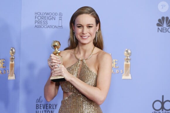 Brie Larson - Press Room lors de la 73ème cérémonie annuelle des Golden Globe Awards à Beverly Hills, le 10 janvier 2016. © Olivier Borde/Bestimage