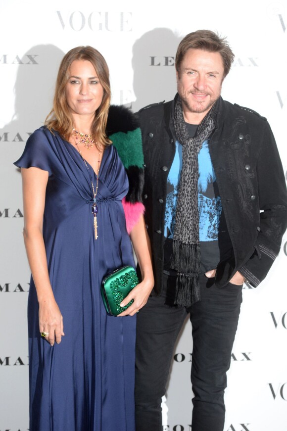 Yasmin et Simon Le Bon lors du vernissage de l'exposition "Vogue 100: A Century of Style" à la National Portrait Gallery. Londres, le 9 février 2016.