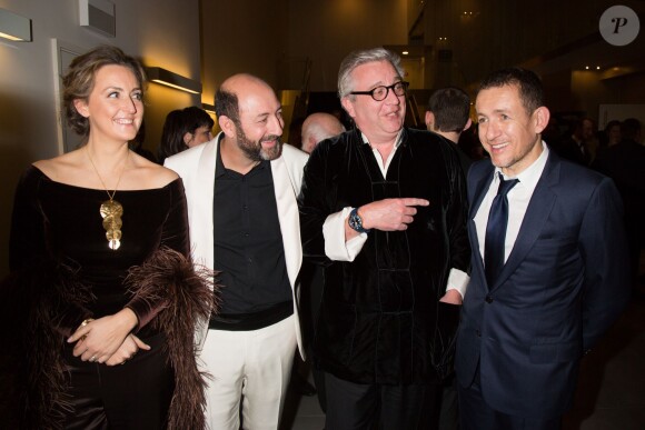 La princesse Claire de Belgique, Kad Merad, le prince Laurent de Belgique et Dany Boon - 6e édition de la cérémonie des Magritte du cinéma à Bruxelles en Belgique le 6 février 2016.