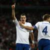 Adam Johnson lors d'un match entre l'Angleterre et la Bulgarie, le 3 septembre 2010 au stade Wembley de Londres