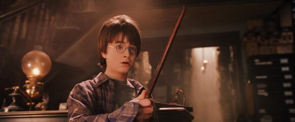 Harry Potter dans L'Ecole des Sorciers.