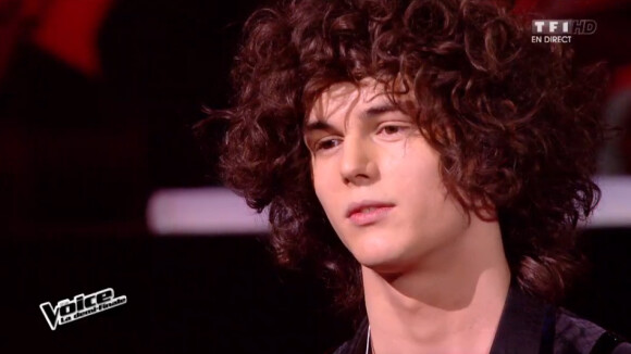 Le jeune Côme dans The Voice 4 (demi-finale), le samedi 18 avril 2015 sur TF1.