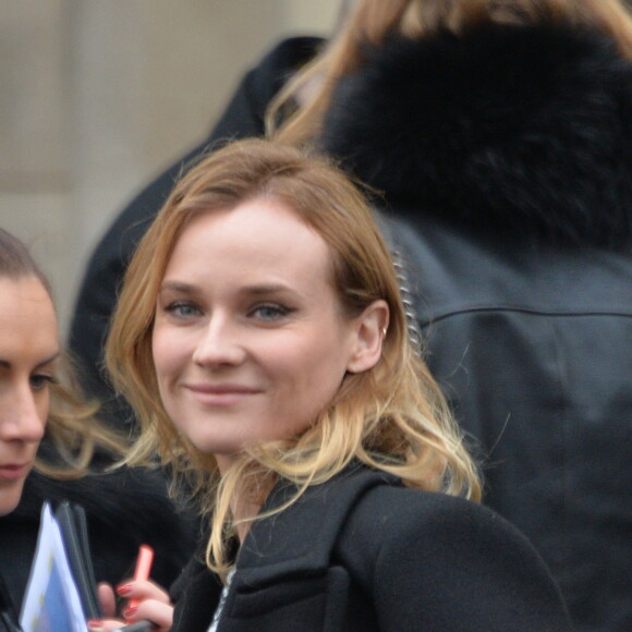 Diane Kruger - People à la sortie du premier défilé Haute Couture Chanel Printemps-Eté 2016 à Paris le 26 janvier 2016. © CVS-Veeren/bestimage