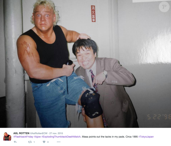 Le catcheur Axl Rotten, mort le 8 février 2016 à 44 ans