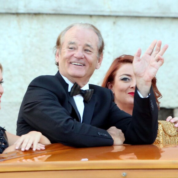 Bill Murray - George Clooney et ses invités se rendent à son mariage avec Amal Alamuddin à Venise, le 27 septembre 2014.
