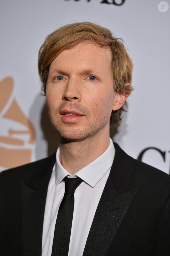 Beck lors du gala Pre-GRAMMY en l'honneur de Irving Azoff, organisé au Beverly Hilton Hotel de Beverly Hills, Los Angeles, le 14 février 2016.