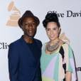 Aloe Blacc et Maya Jupiter lors du gala Pre-GRAMMY en l'honneur de Irving Azoff, organisé au Beverly Hilton Hotel de Beverly Hills, Los Angeles, le 14 février 2016.