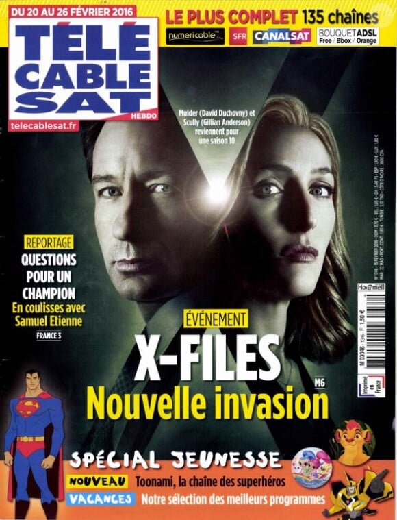 Magazine Télé Cable Sat en kiosques le lundi 15 février 2016.