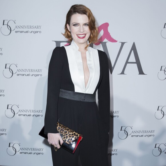 Elodie Frégé - Photocall de la soirée des 50 ans d'Ungaro et lancement du nouveau parfum "La Diva" au Petit Palais à Paris, le 26 janvier 2016. © Olivier Borde/Bestimage