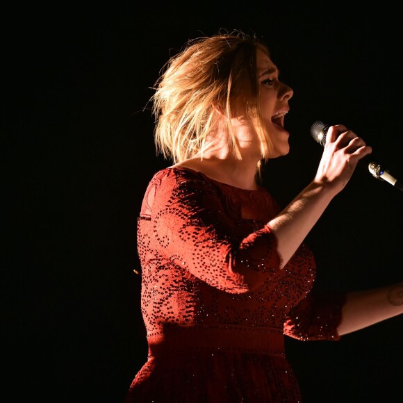 Adele performs during the 58th Grammy Awards at the Staples Center in Los Angeles, CA, USA, February 15, 2016. Photo by Robert Hanashiro/USA Today Network/DDP USA/ABACAPRESS.COM16/02/2016 - Los Angeles