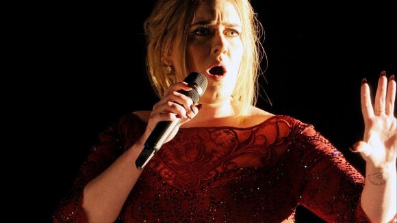 Adele, aux Grammy Awards 2016 au Staple Center de Los Angeles, le 15 février 2016