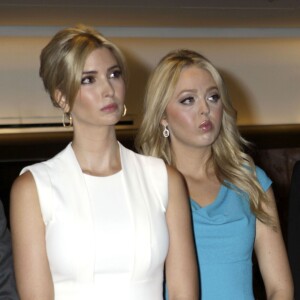 Tiffany Trump, Ivanka Trump - Donald Trump se déclare candidat à l'investiture républicaine pour la présidentielle de 2016 lors d'une conférence à New York, le 16 juin 2015.