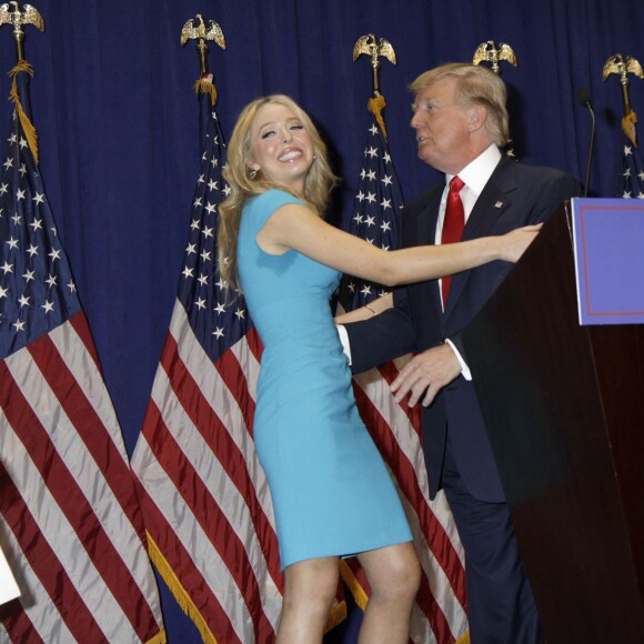 Donald Trump, Tiffany Trump, Ivanka Trump - Donald Trump se déclare candidat à l'investiture républicaine pour la présidentielle de 2016 lors d'une conférence à New York, le 16 juin 2015.