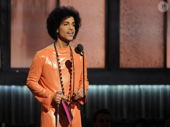 Prince lors de la 57e cérémonie des Grammy Awards à Los Angeles, le 8 février 2015.