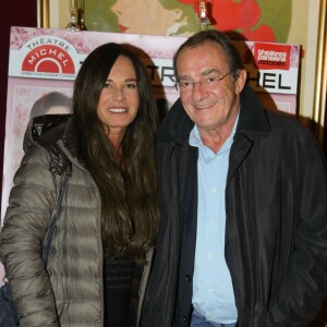 Jean-Pierre Pernaut et sa femme Nathalie Marquay - People à la générale de la pièce "Coiffure et Confidences" au théâtre Michel à Paris, le 4 février 2016. © CVS/Bestimage