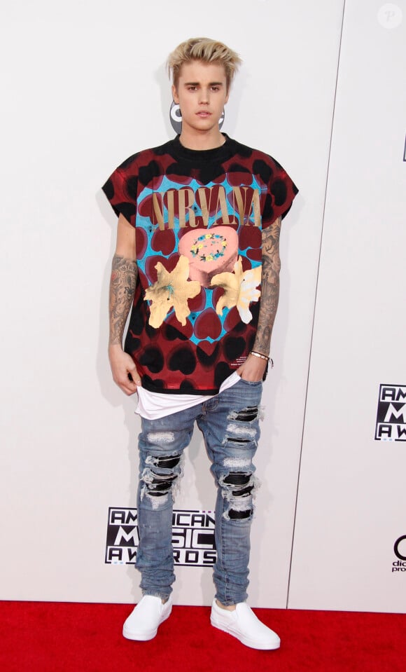 Justin Bieber - 43ème cérémonie annuelle des "American music awards" à Los Angeles le 23 novembre 2015.  The 2015 American Music Awards at the Microsoft Theater (Los Angeles, CA.)23/11/2015 - Los Angeles