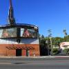 Blac Chyna représente 138 water sur de nombreux panneaux d'affichages sur Sunset Strip à Hollywood, le 15 février 2016