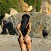 Exclusif - Blac Chyna, la compagne de Rob Kardashian pose pour la marque 138 water à Malibu le 4 février 2016.