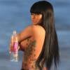 Exclusif - Rob Kardashian est venu assister à la séance photo de sa compagne Blac Chyna qui pose pour la marque 138 Water à Malibu le 4 Février 2016.