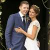Millie Mackintosh et Professor Green lors de leur mariage, le 10 septembre 2013 à Babington House dans le Somerset. Le couple a annoncé le 20 février 2016 sa séparation.