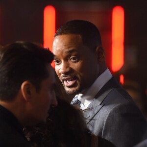 Will Smith à la première du film "Seul contre tous" à Madrid. Le 27 janvier 2016  Actor Will Smith during the premiere of the film "Concussion" in Madrid on Wednesday 27, January 201627/01/2016 - Madrid