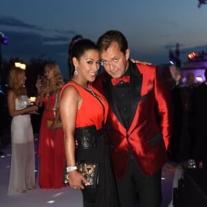 Ayem Nour et son compagnon Vincent - Soirée de Grisogono à l'hôtel Eden Roc au Cap d'Antibes lors du 68e Festival International du film de Cannes. Le 19 mai 2015.