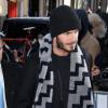 David Beckham à la sortie du restaurant Balthazar à New York, le 14 février 2016