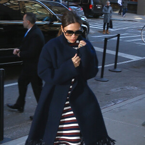 Victoria Beckham à son arrivée au restaurant Balthazar à New York, le 14 février 2016