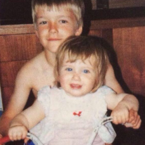 David Beckham avec sa soeur Joanne - Photo publiée le 19 février 2016