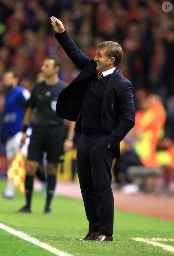 Brendan Rodgers à Liverpool, le 22 otobre 2014