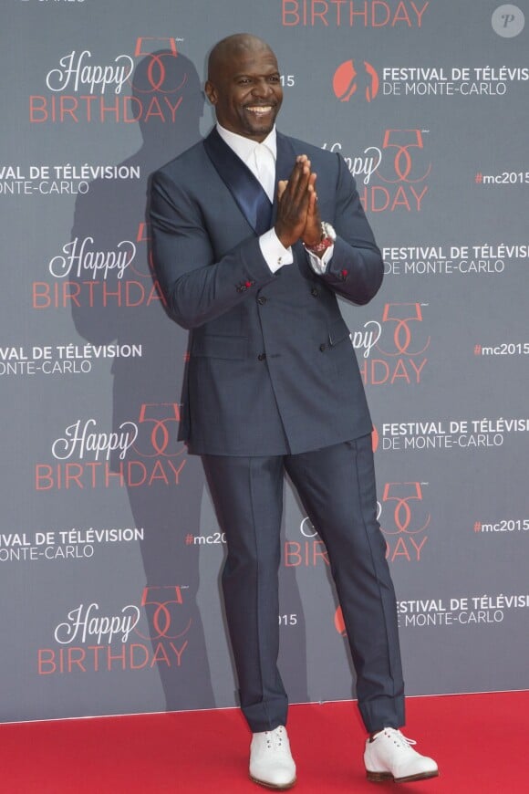 Terry Crews - Photocall de la soirée d'anniversaire du 55e festival de télévision de Monte-Carlo à Monaco le 16 juin 2015