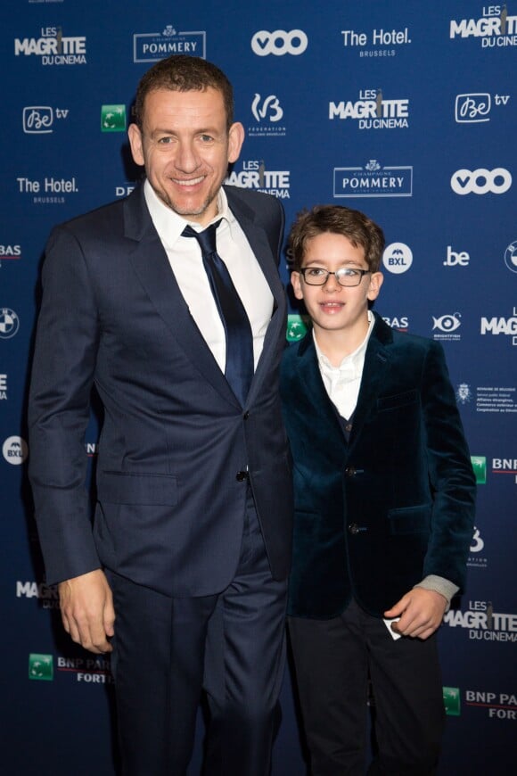 Dany Boon et son fils Eytan - 6ème édition de la cérémonie des Magritte du cinéma à Bruxelles en Belgique le 6 février 2016. 