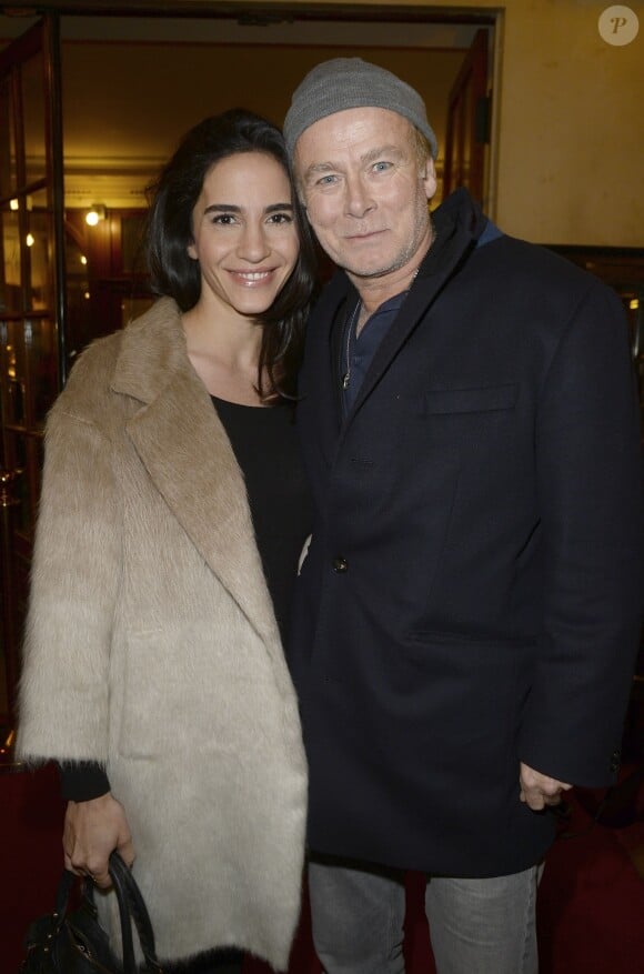 Franck Dubosc et sa femme Danièle - Générale de la pièce "Tout à Refaire" au théâtre de la Madeleine à Paris, le 8 février 2016. © Guirec Coadic/Bestimage